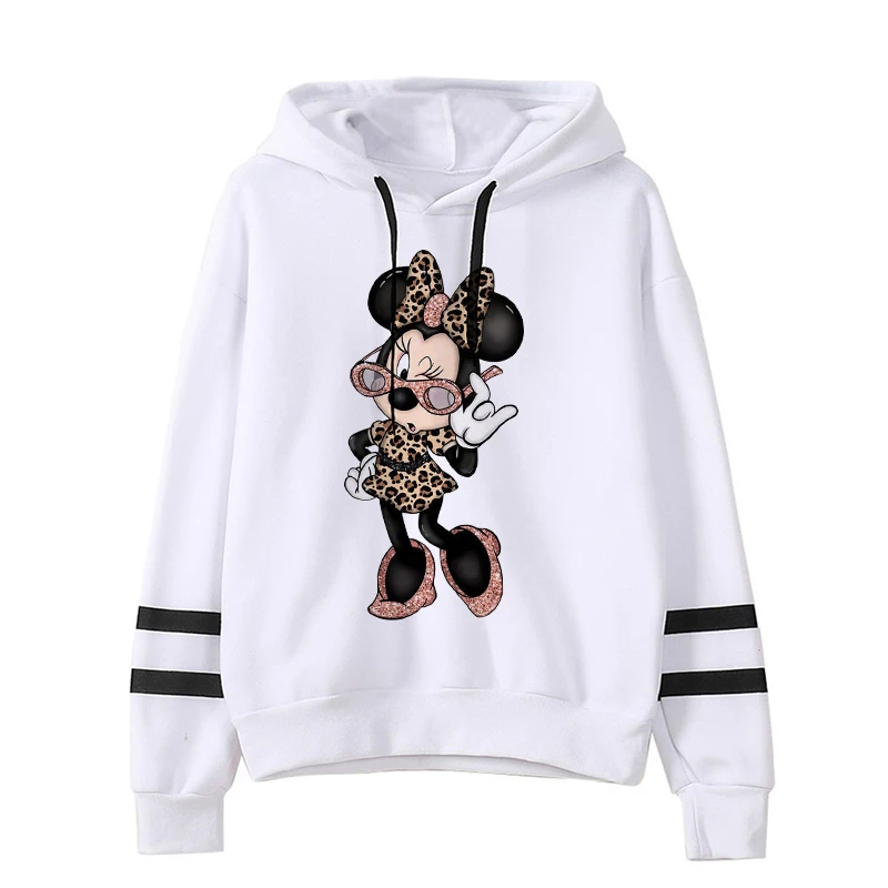 Grunge Harajuku Cartoon Anime Sweatshirt Disney Minnie Mouse Hoodie Clothes Girl Boy Mickey Hoody Top Hoodies Y2k 90s Kawaii