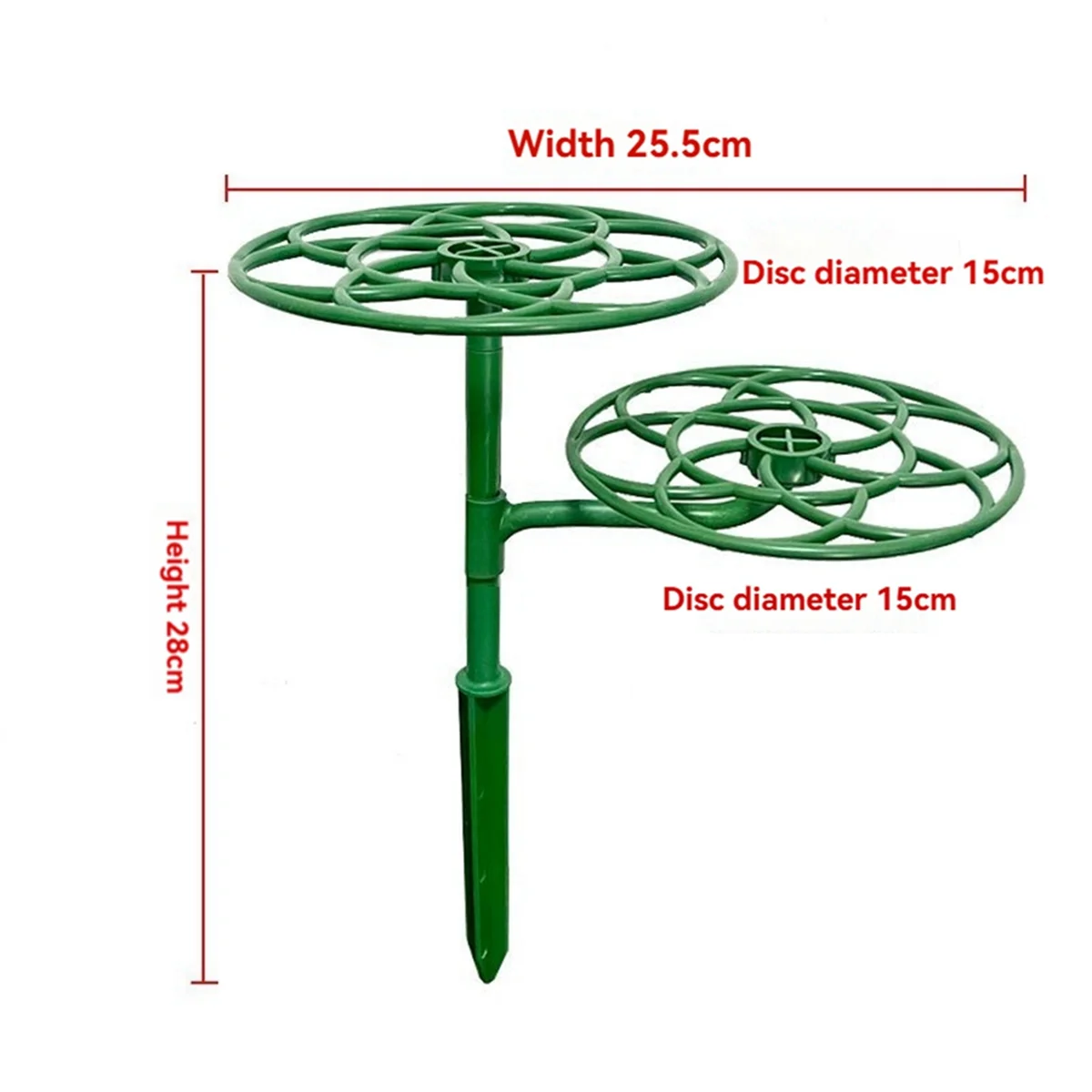 HHTL Juego de 2 soportes para flores de girasol, soporte para plantas de dos capas para escalar y injertar