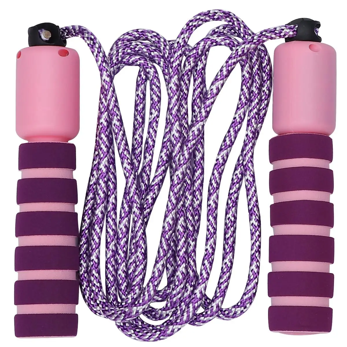 

2Pcs Counting Jump Rope Soft Anti-Slip Handle Adjustable Rope for Kids Adults Workout Sport Gift