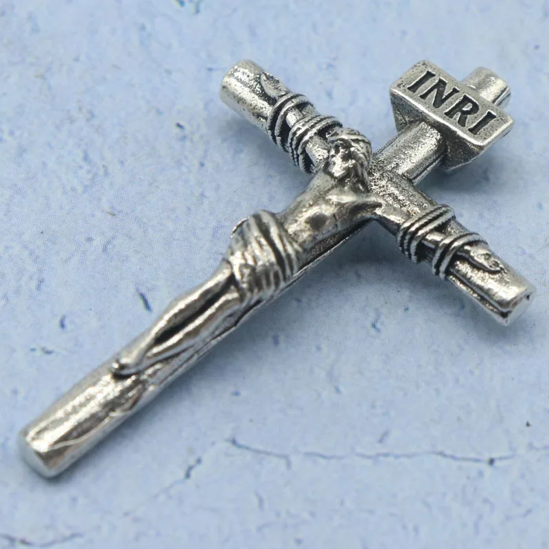 

Buy 3 Get 1 Free Highly Recommend 6g Stainless Steel Jesus Christ Cross Catholic Pendant SheCrown