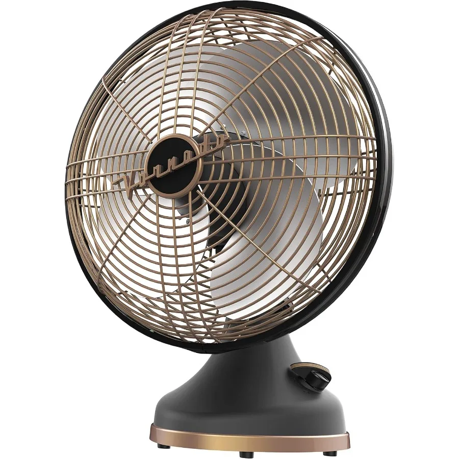 Silver Swan Alchemy Oscillating Vintage Fan Gunmetal Medium