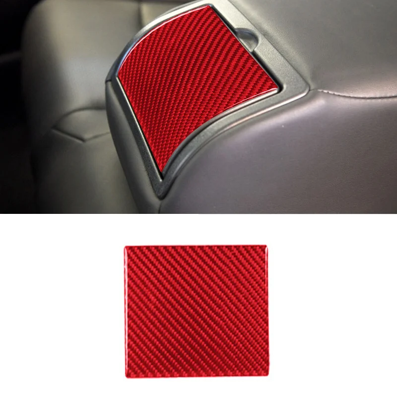 

Carbon Fiber Car Rear Center Cup Holder Panel Sticker Decal Interior Trim Cover for Infiniti G37 2010 2011 2012 2013 Accessories