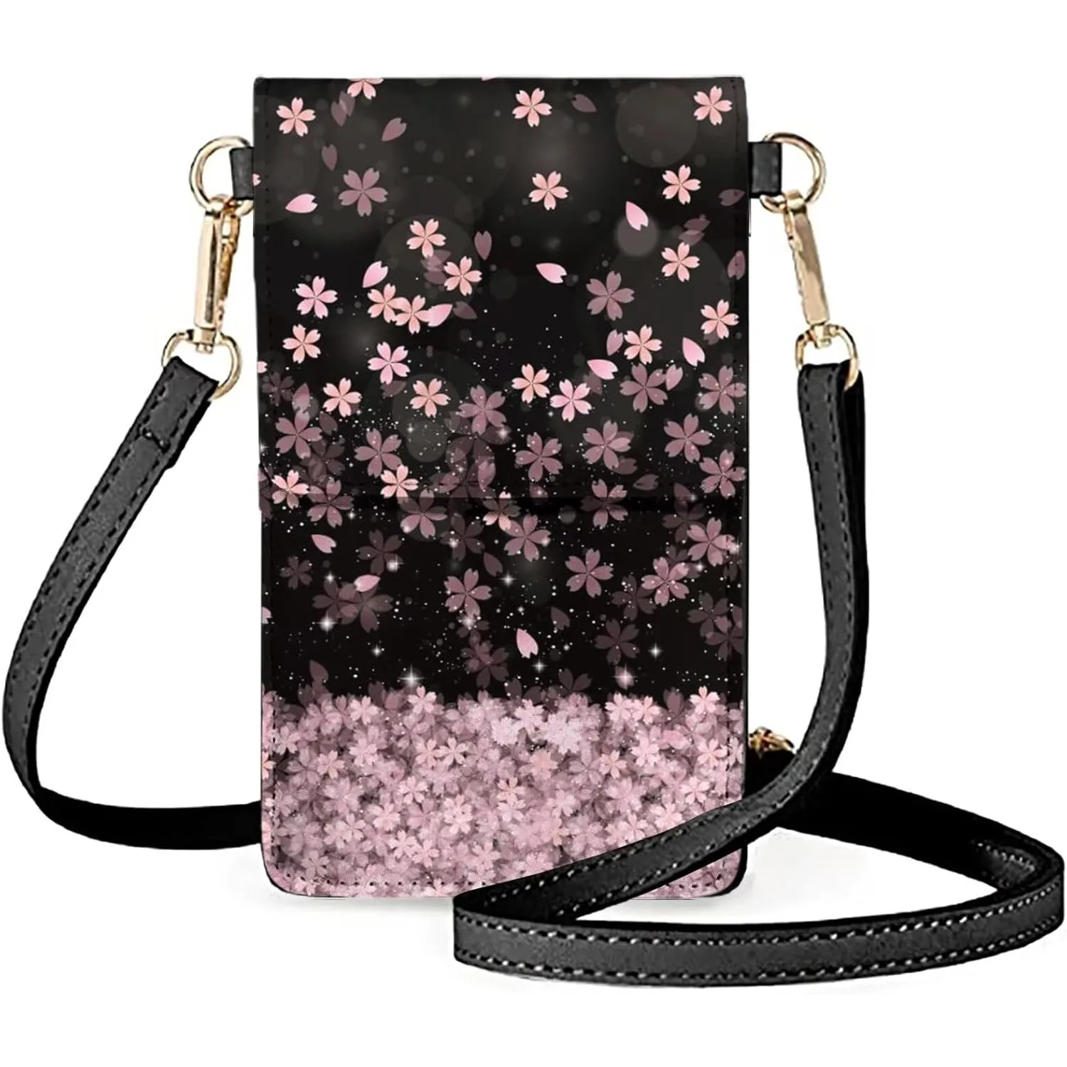 

Lightweight Pu Leather Shoulder Bag Coin Purse Cell Phone Purse Wallet Handbag for Adults Teens
