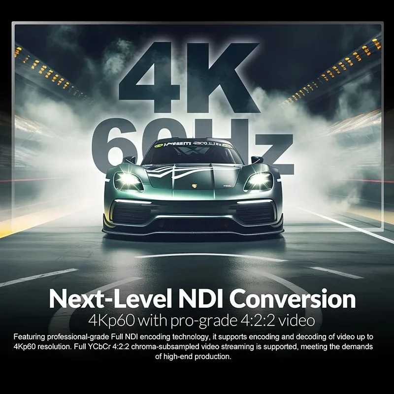 

AVMATRIX DE21-4K PRO Высококачественная передача HDMI-совместимое/двунаправленное преобразование FULLNDl с индикатором Tally PoE и усилителем