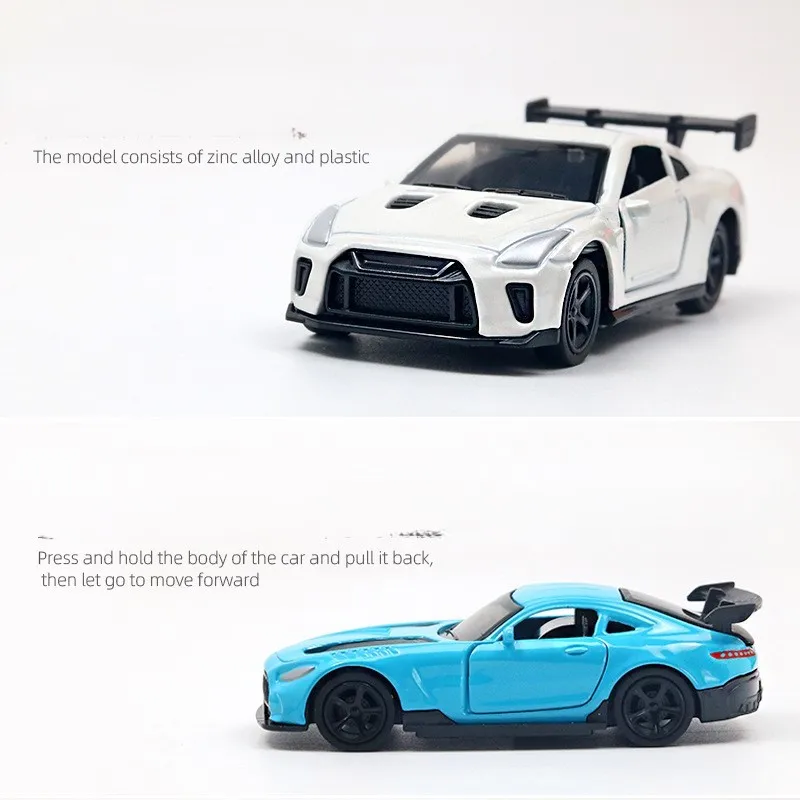 Random Style Delivery Alloy Toy Car, Sports Car Model, Rebound, Movable, Super Handsome Model Ornaments