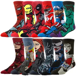 Miniso Disney Cartoon Anime Socken Männer Frauen Neuheit lustige Calcetines Designer Socken