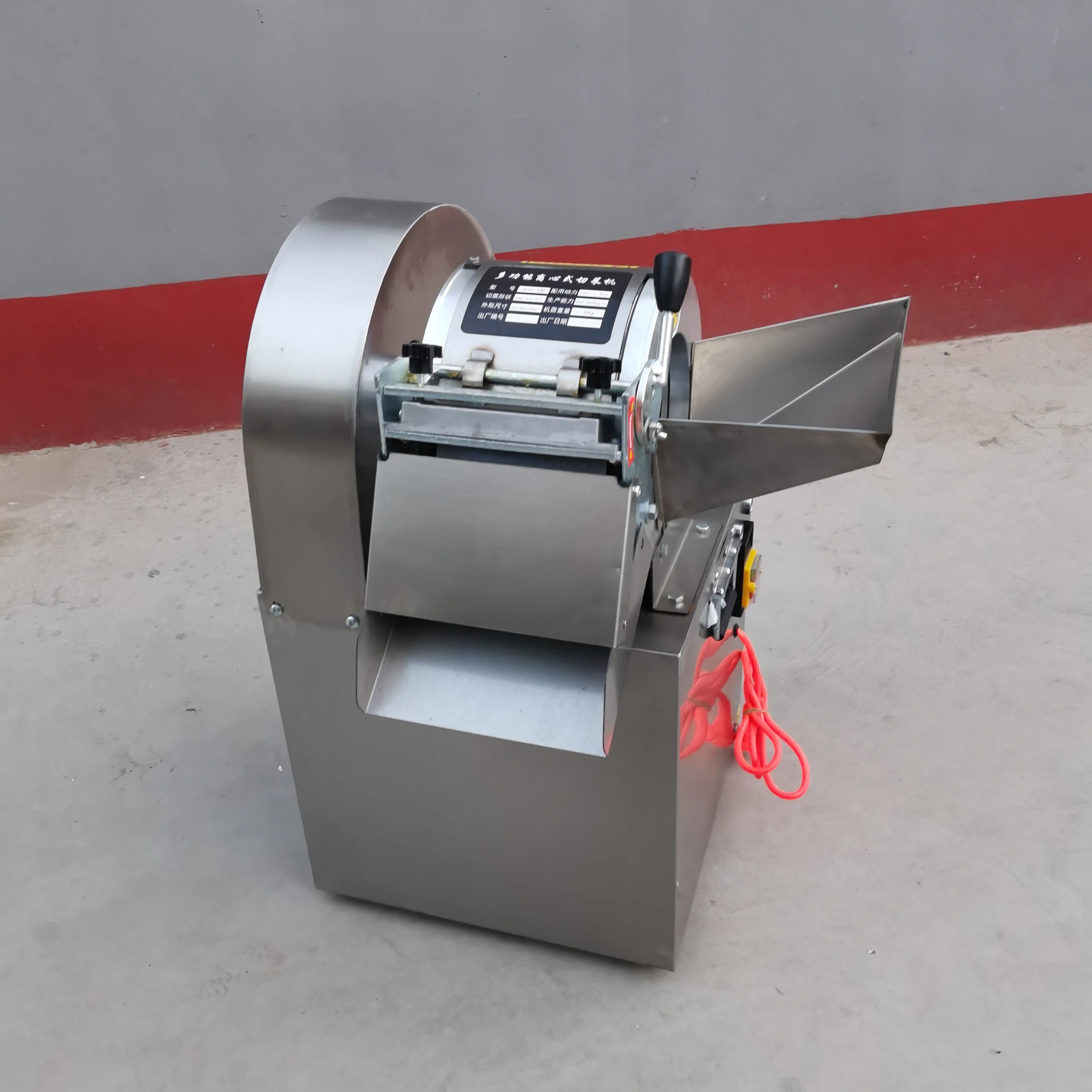 2025New Elektrikli Sebze Doğrama Makinesi Paslanmaz Çelik Zencefil Doğrama Makinesi Çok Fonksiyonlu Gıda Parçalayıcı Spiral Dilimleme