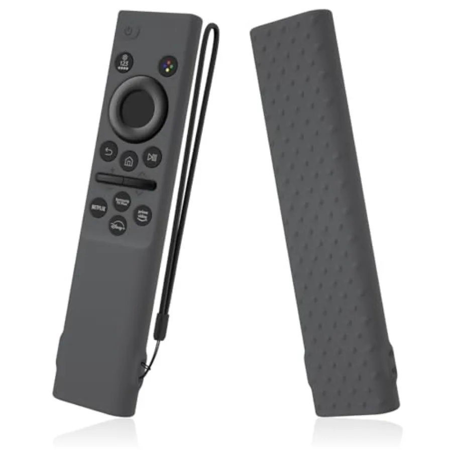 Remote Cover Compatible with Samsung Remote bn59-01393/bn59-01388 Silicone Case Cover with Lanyard