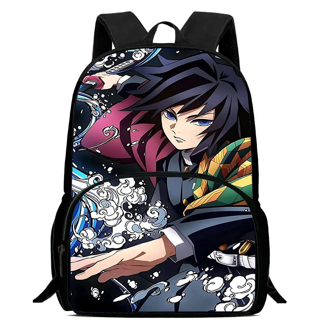 Demon Slayer Tomioka Giyuu Kids Backpacks Boys Girls Student Birthday Gift Child School Bags  Capacity Camping Durable Rucksack