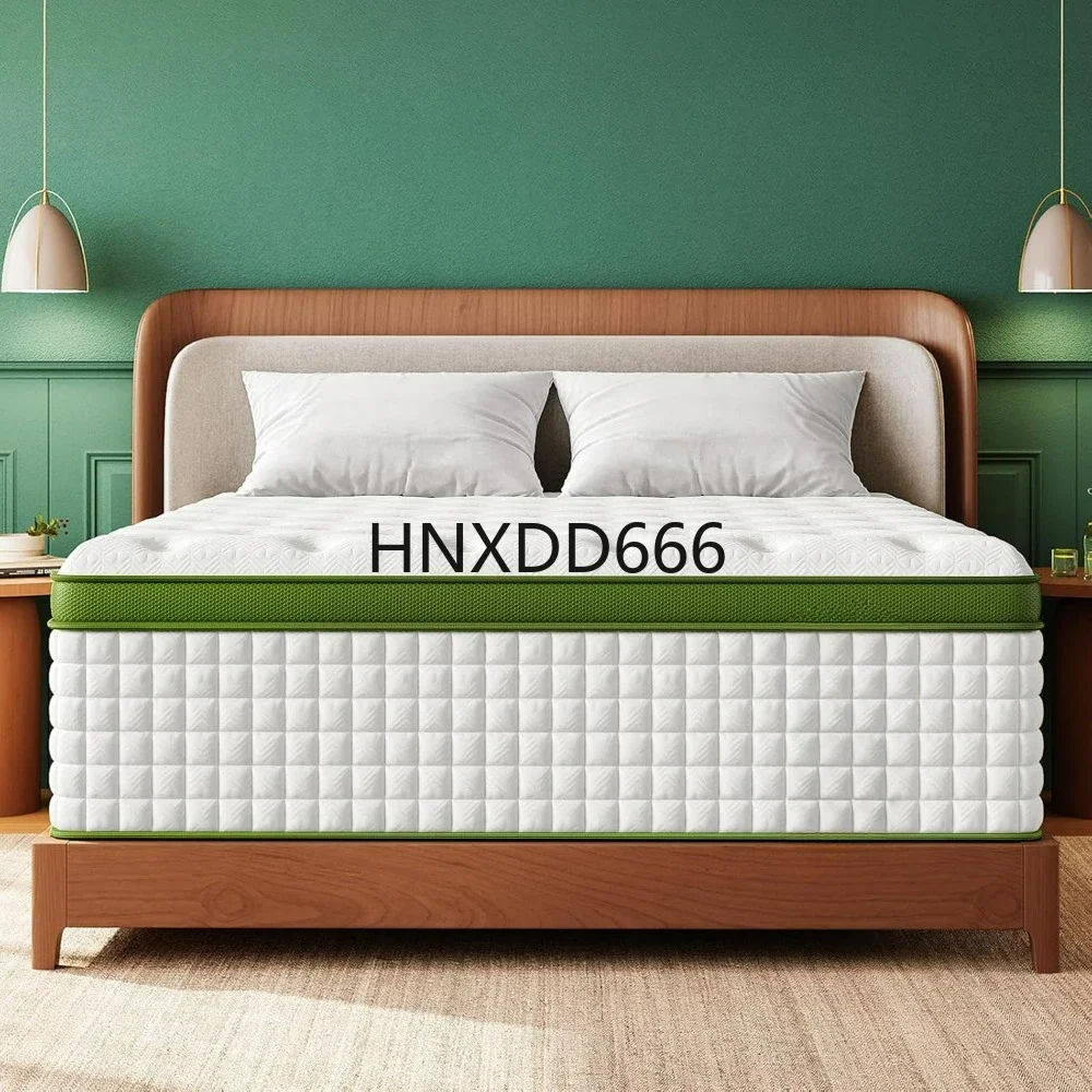 Large mattress, 12 inch mixed mattress large, with gel memory foam and bagged springs, decompression and motion isolation