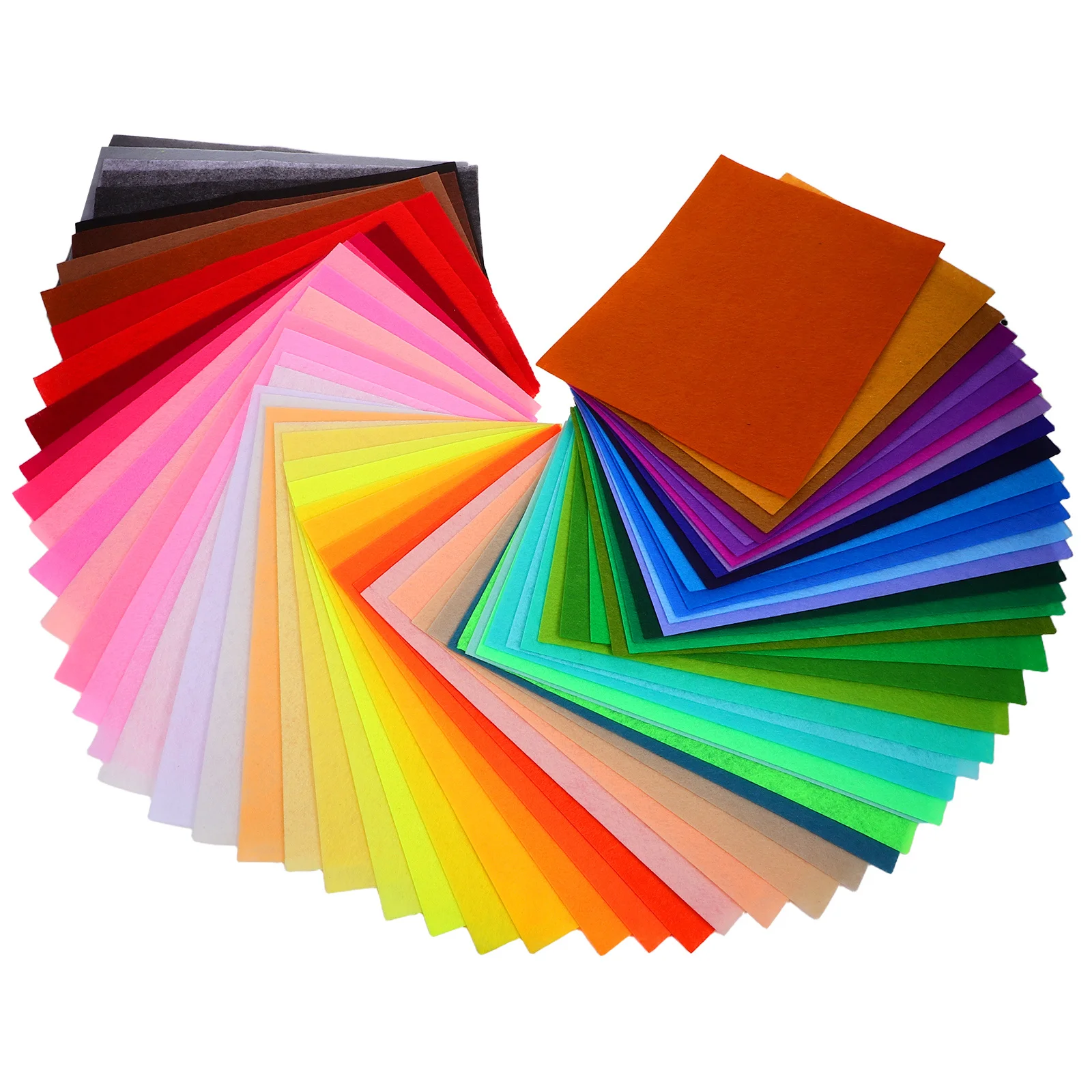 

66Pcs Felt Crafting Material Sheets Vibrant Color Variety 11.78x7.78in Ideal for Embroidery Quilting DIY Crafts Party Decoration