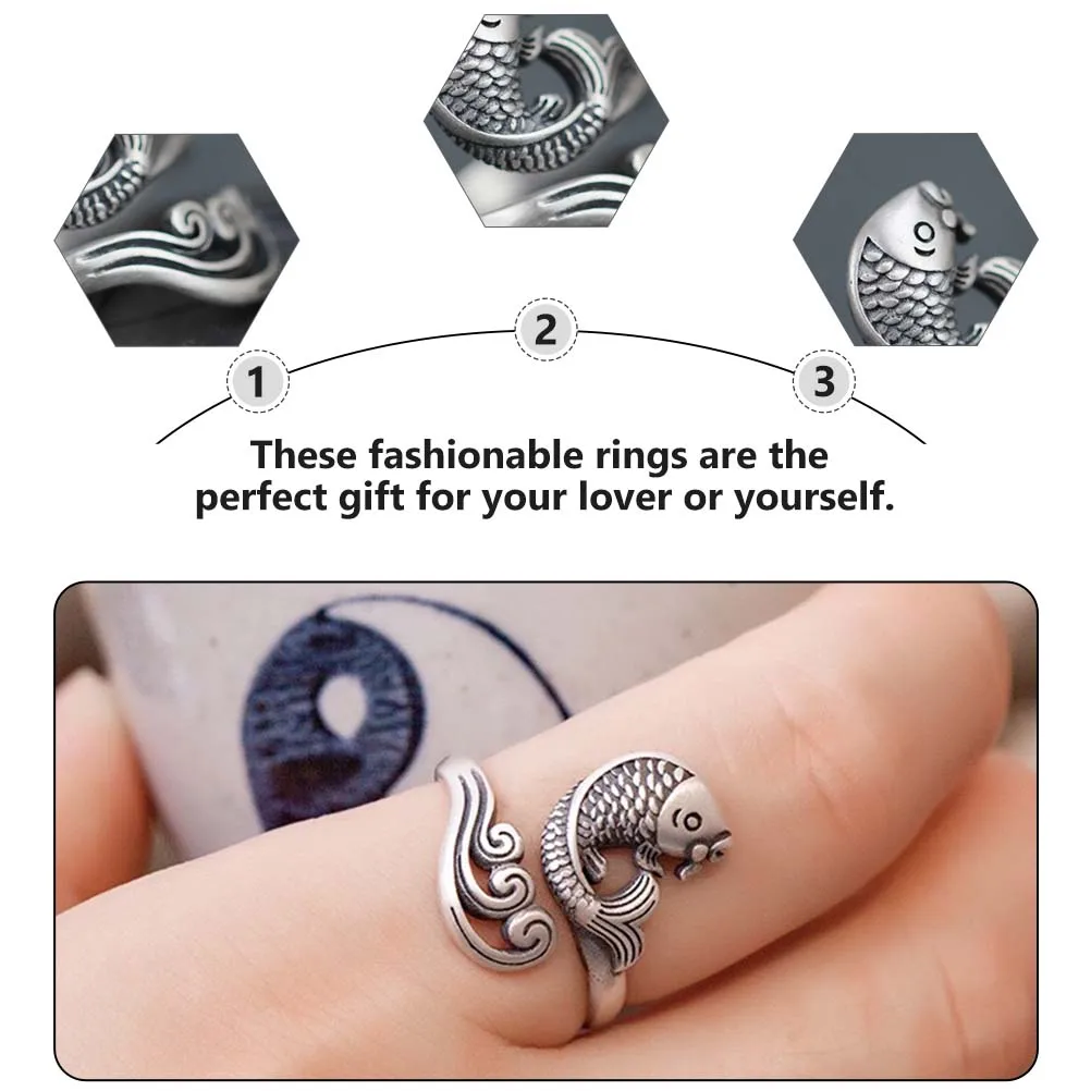 

Adjustable Ring Hook Knitting Loop Decorative Alloy Creative Finger Accessory Portable Crochet Ring Female Yarn Guide Sewing