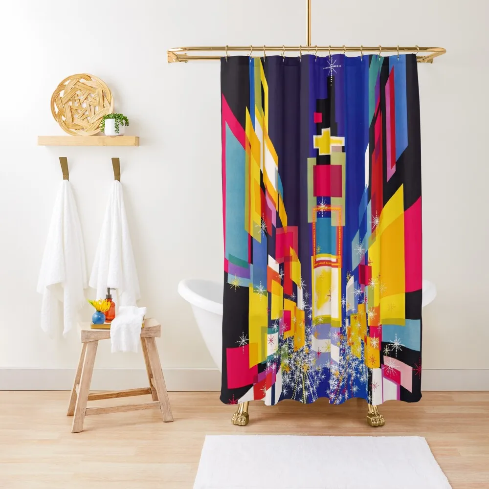 

Fly TWA New York - David Klein - 1960 Shower Curtain Shower Set Luxury Bathroom Shower Bathroom Showers Curtain