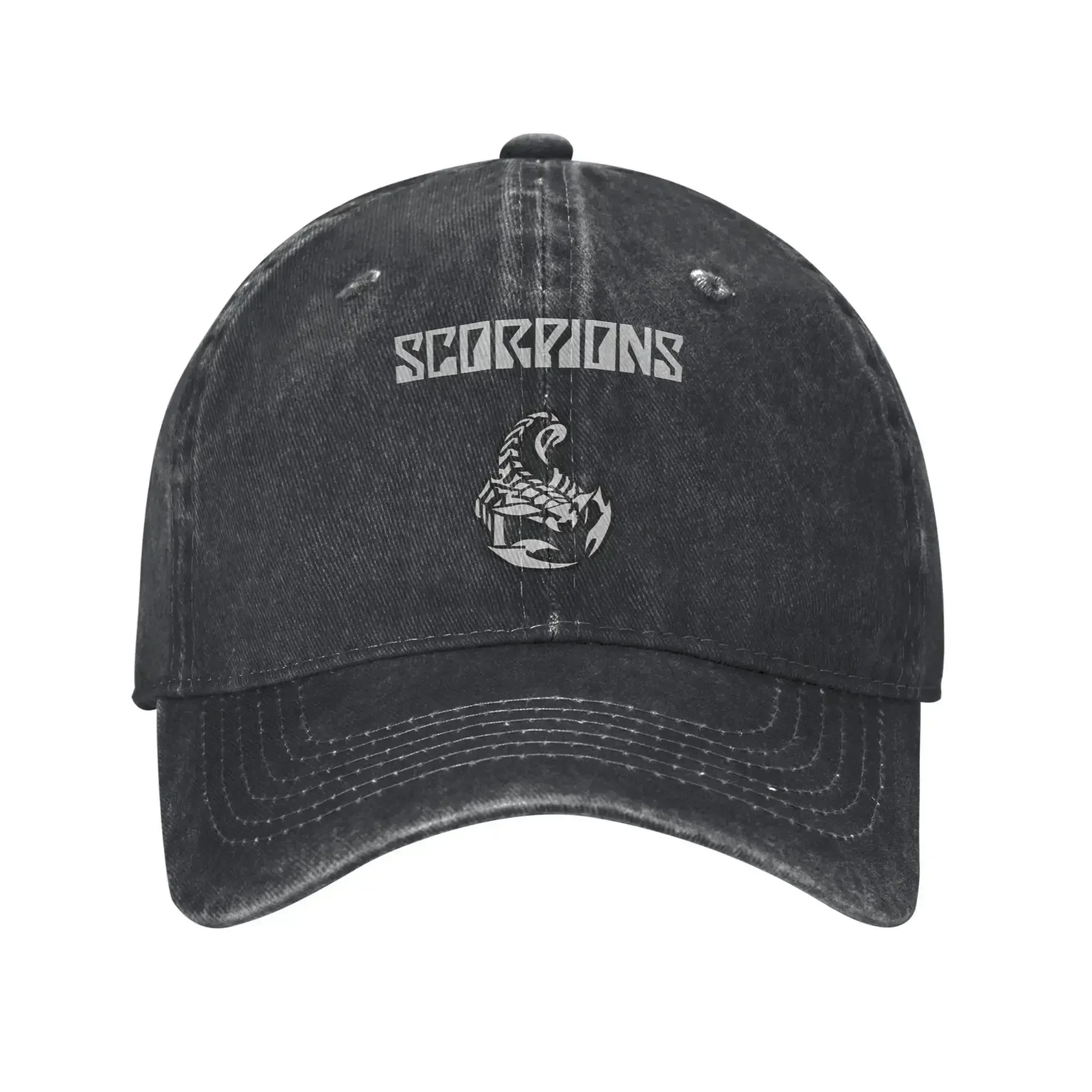 The Scorpions Rock Band Sun Baseball Cap Y2k Retro Men Adult Washed Hat Dropshipping Custom Logo Tennis Skate Baseball Caps Gift