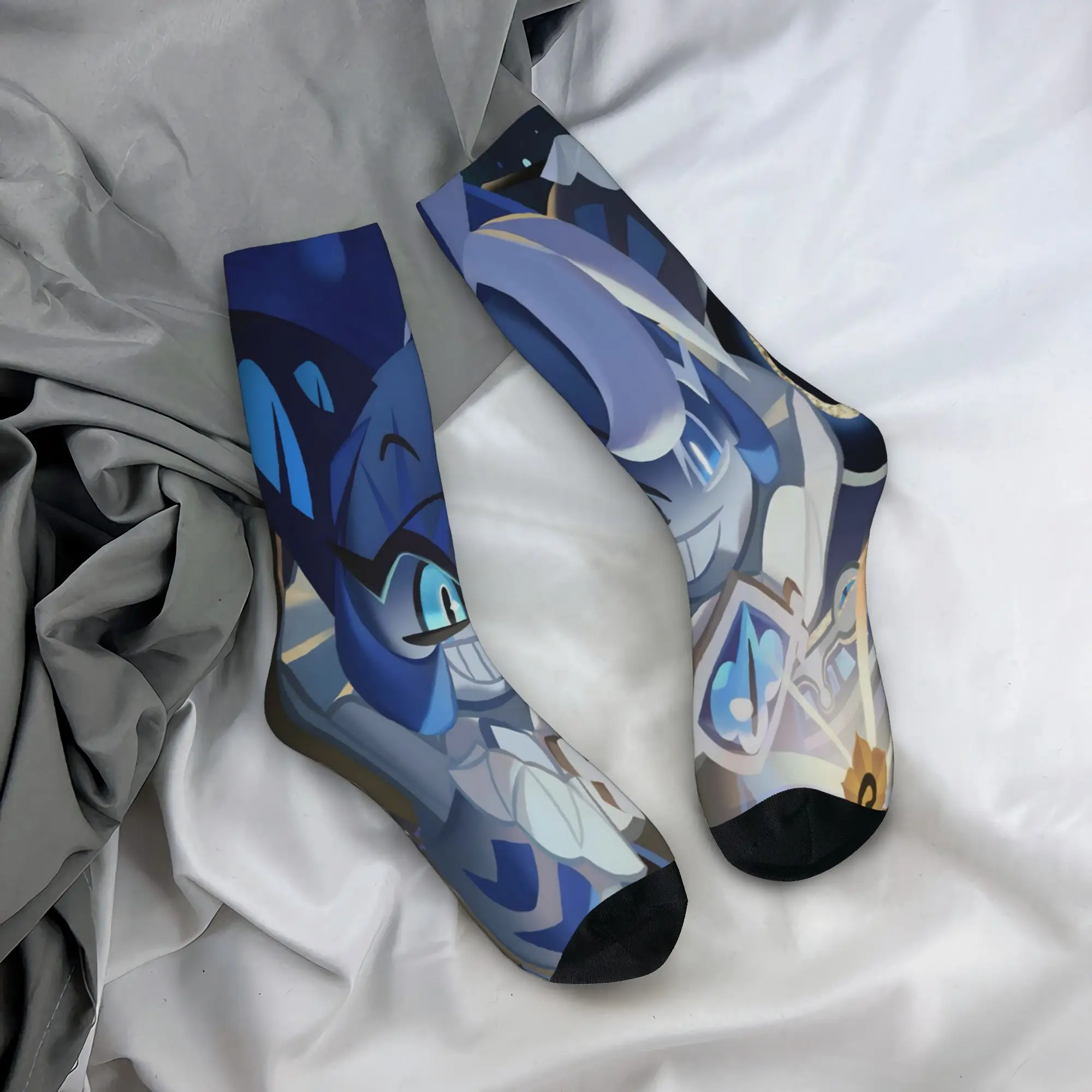 New  Men Women Socks Shadow Milk Cookie Product Soft  Skateboard Dress Socks All Season