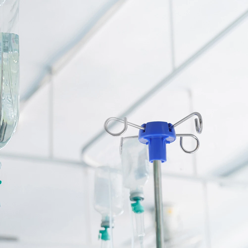 

Hook Iv Pole Accessories Hooks for Infusion Rack Dripping Water Hanging Vertical Blue Stand Bottle Steel Nurse