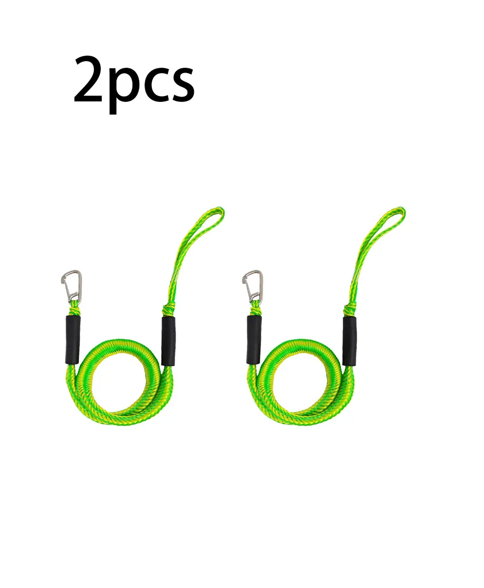 2/1 Stuks Dock Lijnen Elastische Mariene Touw Bungee Koorden Schok Banden Voor Kajak Waterscooter Jet Ski Ponton Kano Motorboot Accessoires