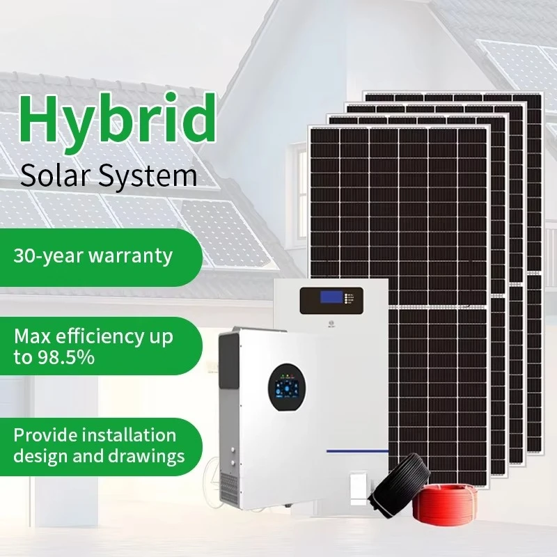 OEM ODM Factory Customizable 11KW Hybrid Solar System 11000W 48V Energy Storage One Stop Solution Direct Supply Kit
