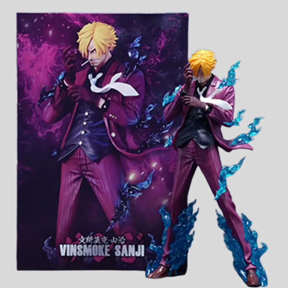 

One Piece character Monkey D. Hill figurine set. Monkey D. Hill's anime model of the "Ghost Island Flame" character.