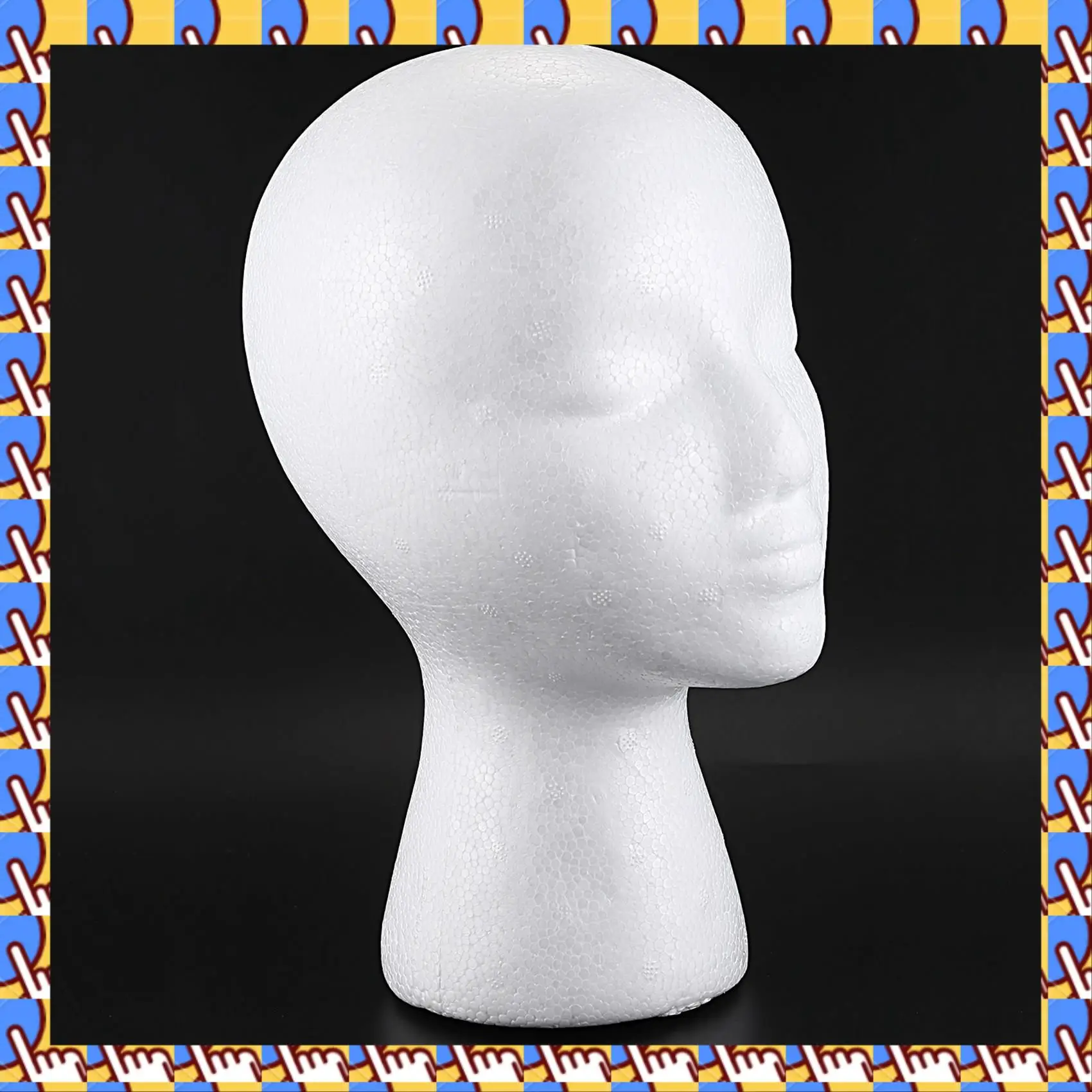 

A20M 3X манекен из пенополистирола, парик, голова, дисплей, шляпа, держатель для парика, белая пенопластовая голова