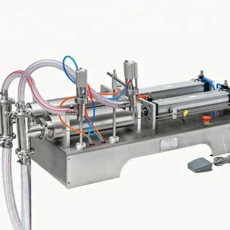 

G2WY double nozzles semi automatic pneumatic piston bottle viscous liquid packing and filling machine for small business