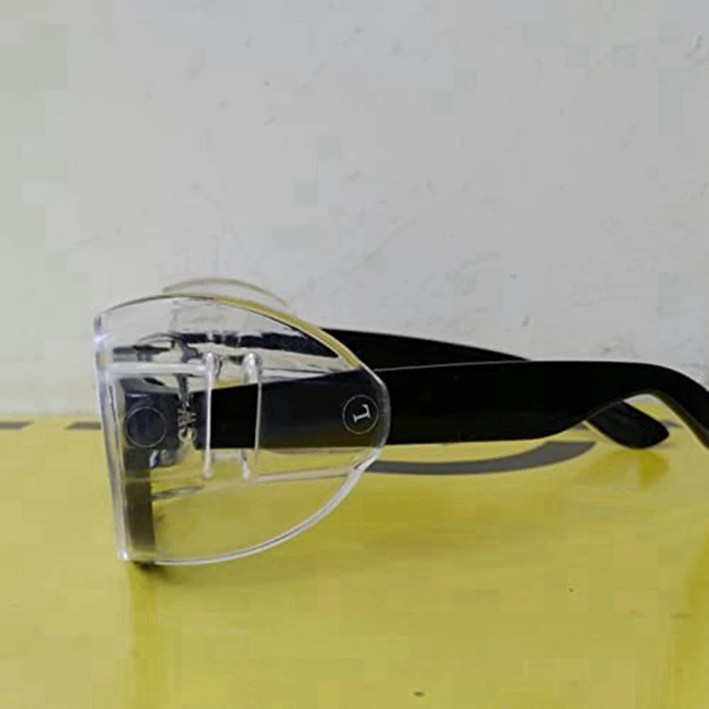 12 Pairs Eye Glasses Side Shields Slip On Clear Side Shield For Safety Glasses