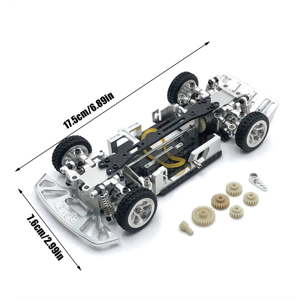 Carbon Fiber Chassis Frame Set 1:28 Remote Control Truck Upgrade Parts Gold