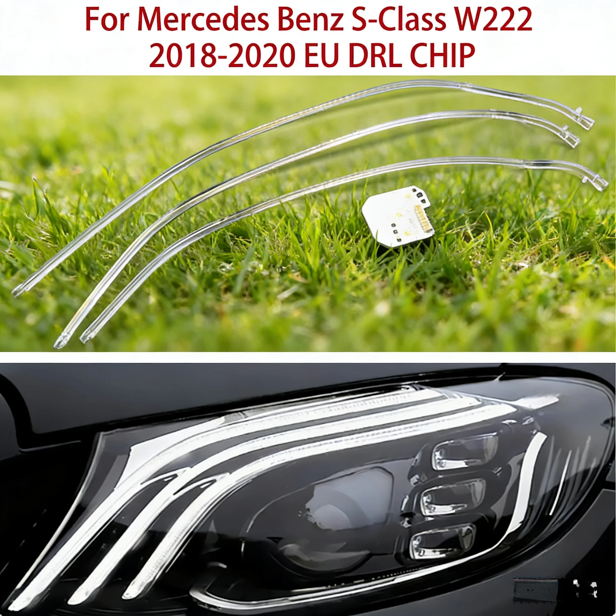 For Mercedes-Benz The Light Guide S-class Ballast Module W222 Car DRL CHIP 2018-2020 White Light Angel Eye chip European Version