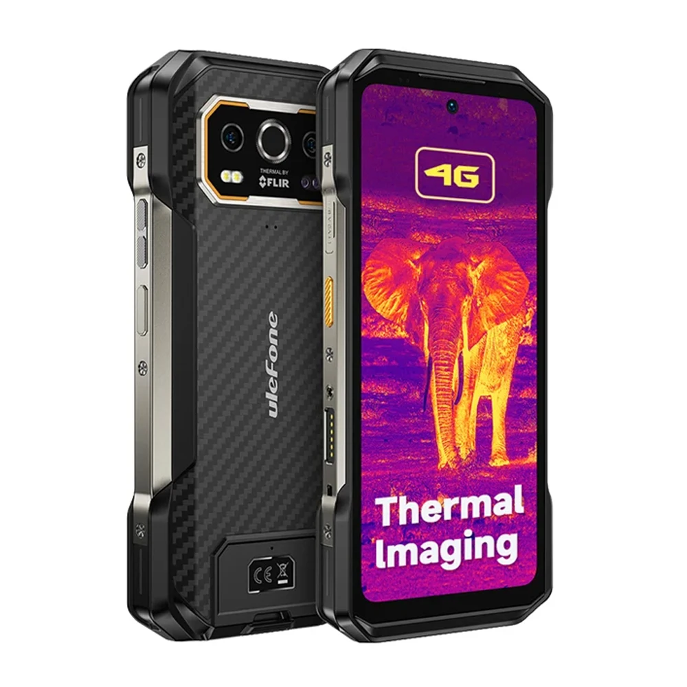 Ulefone Armor 27T 4G teléfono inteligente con imagen térmica 10600mAh 24GB + 256GB 6,78 "FHD 120Hz visión nocturna teléfono resistente