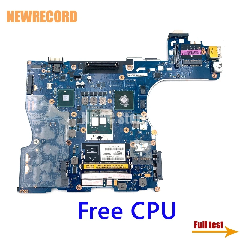 

For Dell Latitude E6510 Laptop Motherboard NAL22 LA-5573P CN-0NCPCN 0NCPCN QM57 DDR3 N10M-NS-B-B1 GPU Onboard Free CPU