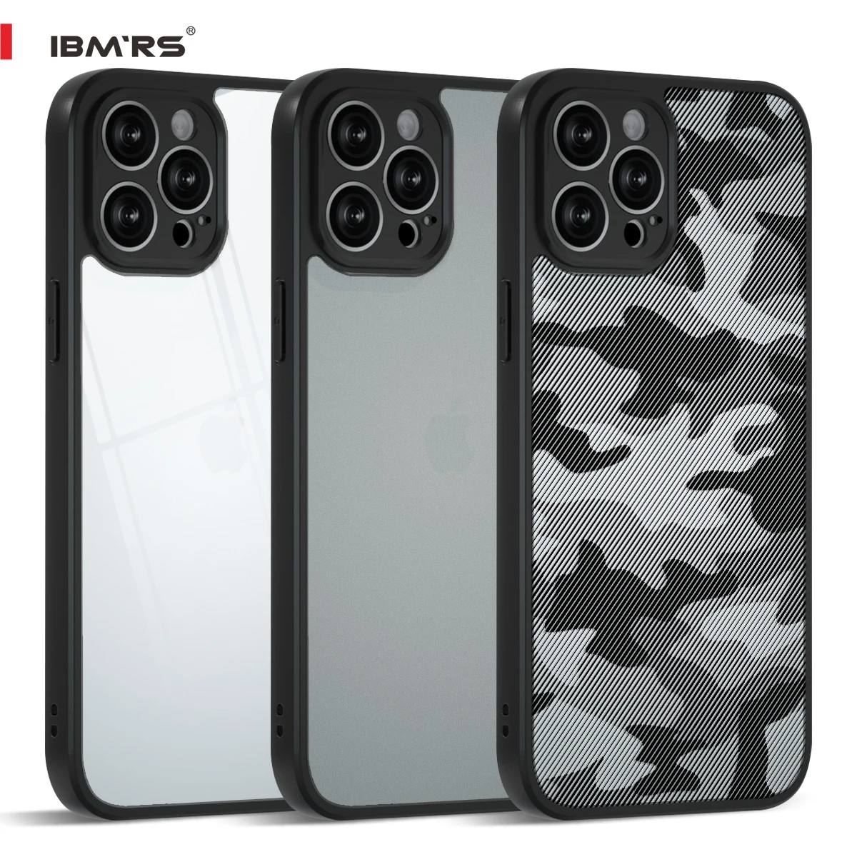 

Чехол IBMRS для iPhone 11 Pro, камуфляжный, прозрачный | Противоударная жесткая задняя крышка