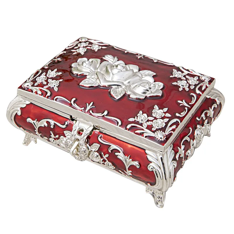 

Light luxury high-end retro creative three-dimensional engraving home decoration jewelry storage box ring craft European box