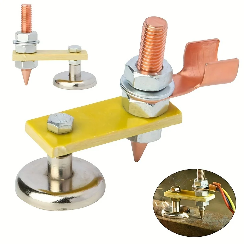 Metalworking Magnet Head Magnetic Ground Clamp Metal Plate Welding Support Tool Accessories