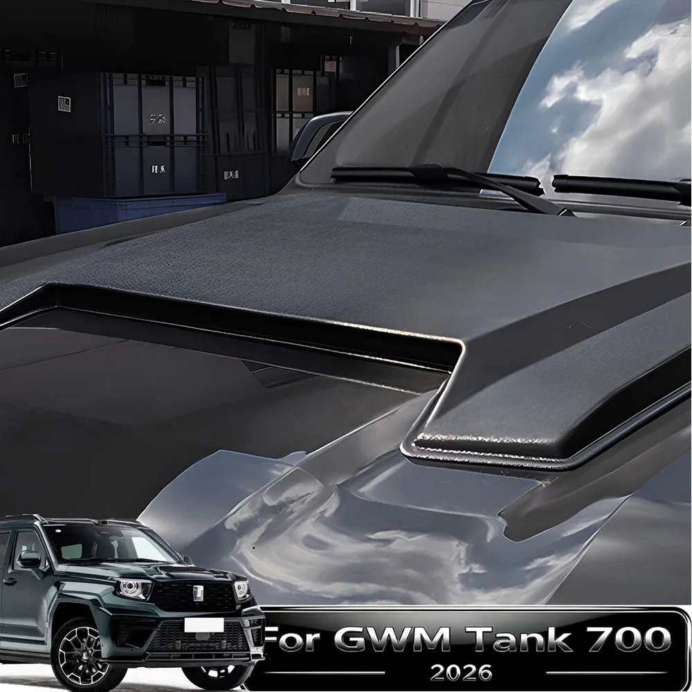 For GWM Tank 700 2026 Hi4-T Stone Guard Hood Cover Limited Edition Black Warrior Style Custom Decorative Exterior Accessories