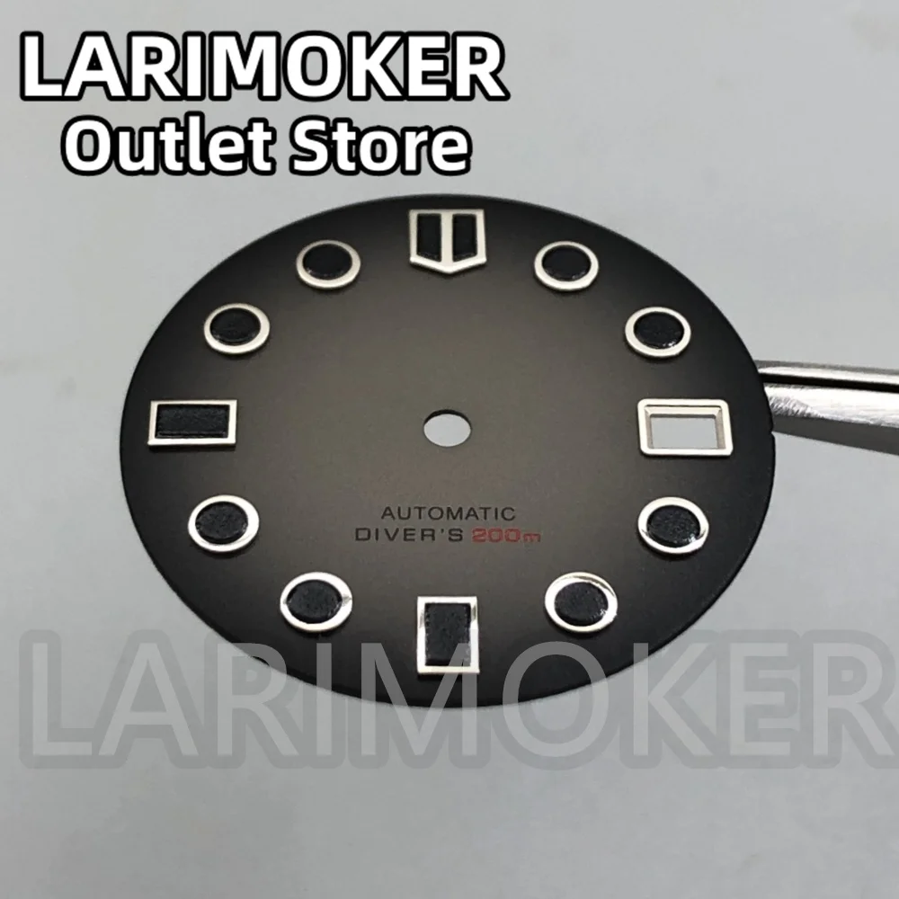 LARIMOKER quadrante da 29 mm quadrante rosso verde Sunburst adatto al movimento NH35 PT5000 per set di accessori per orologi da uomo