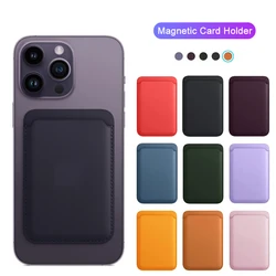 for Magsafe For iPhone 15 Pro Max Magnetic Wallet Leather Compatible For iPhone 15 Plus X XR 8 7 Card Holder with MagSafe Magnet