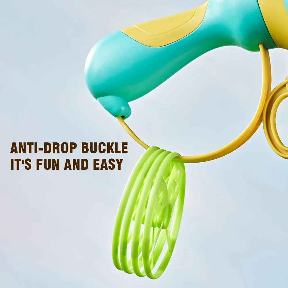 Saucer Flying Disc Launcher Flying Saucer Gun Toy Shooting Soaring Ejection Catapult Funny Outdoor Sports Games Children Gift