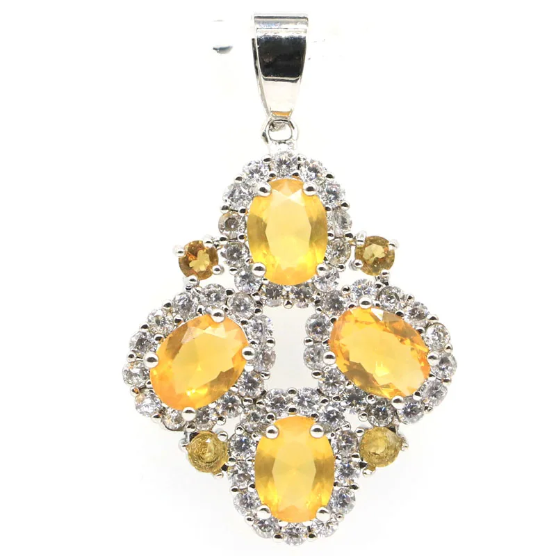 Pendentif en argent Sterling massif 925, 6.5g, personnalisé, rubis de sang, Citrine dorée, vert émeraude, péridot, Tourmaline, Tanzanite violette, CZ