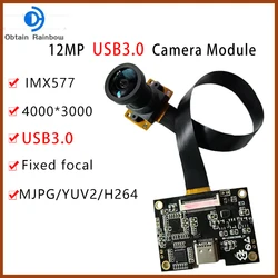 4K 12MP HD IMX577 FF USB3.0 FPC Camera Module With Motherboard For Machine Vision Product Vision