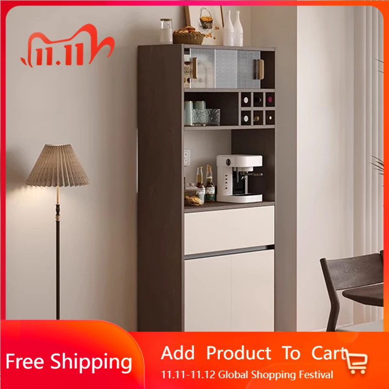 

Nordic Tequila Bar Cabinet Shelves Living Room Mobile Storage Wine Cabinet Restaurant Luxury Wood Armoire Drinking Bar Furniture