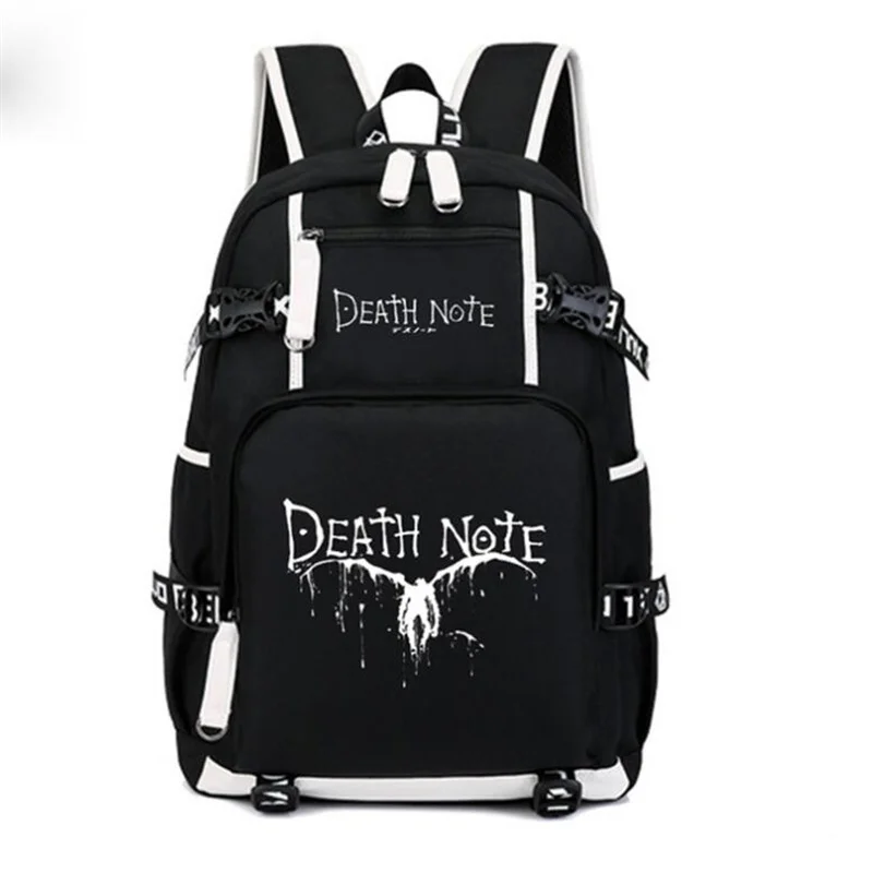 

Anime Death Note L Backpack Mochila Teenarges Schoolbag Cartoon Men Women Causal USB Charging Port Shoulder Laptop Outdoor Bags