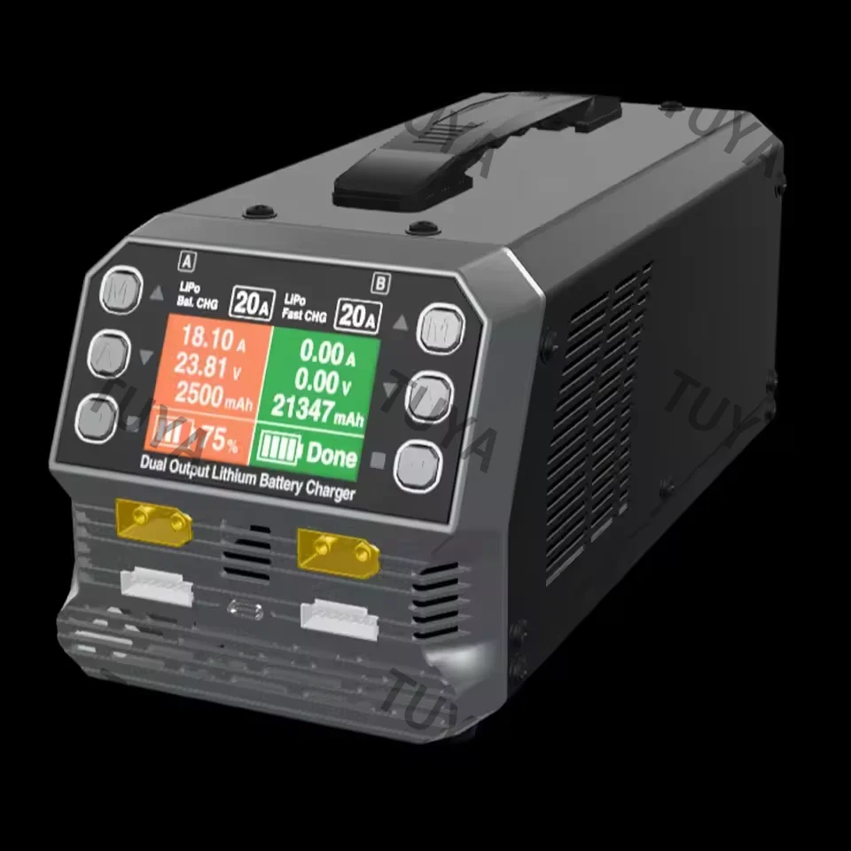 charger PC1080NEO model aircraft dual channel lithium battery general pressure high pressure multi-language internal resis