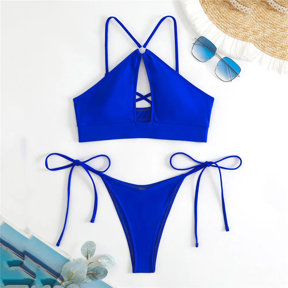 Sexy Nero Scava Fuori Costumi Da Bagno Delle Donne Perizoma Micro Bikini Set 2025 Mujer Costumi Da Bagno Femminile Taglio Alto Costume Da Bagno Biquinis Bikini