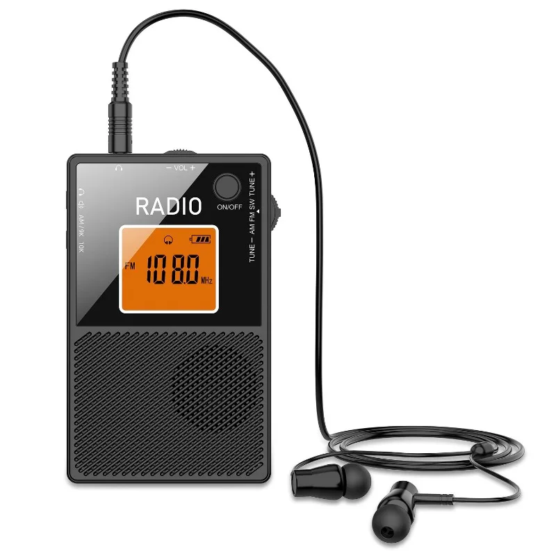 

FM/AM/SW Multi-band Portable Card Radio 550mAh Radio Player