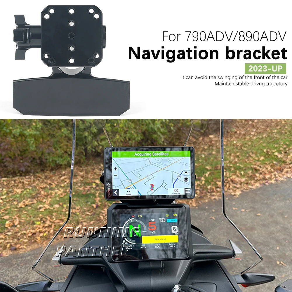 

Motorcycle Navigation Bracket For 790 890 Adventure ADV 2023 2024 Mount Cellphone Phone GPS Handlebar Bar Extension Stand Holder