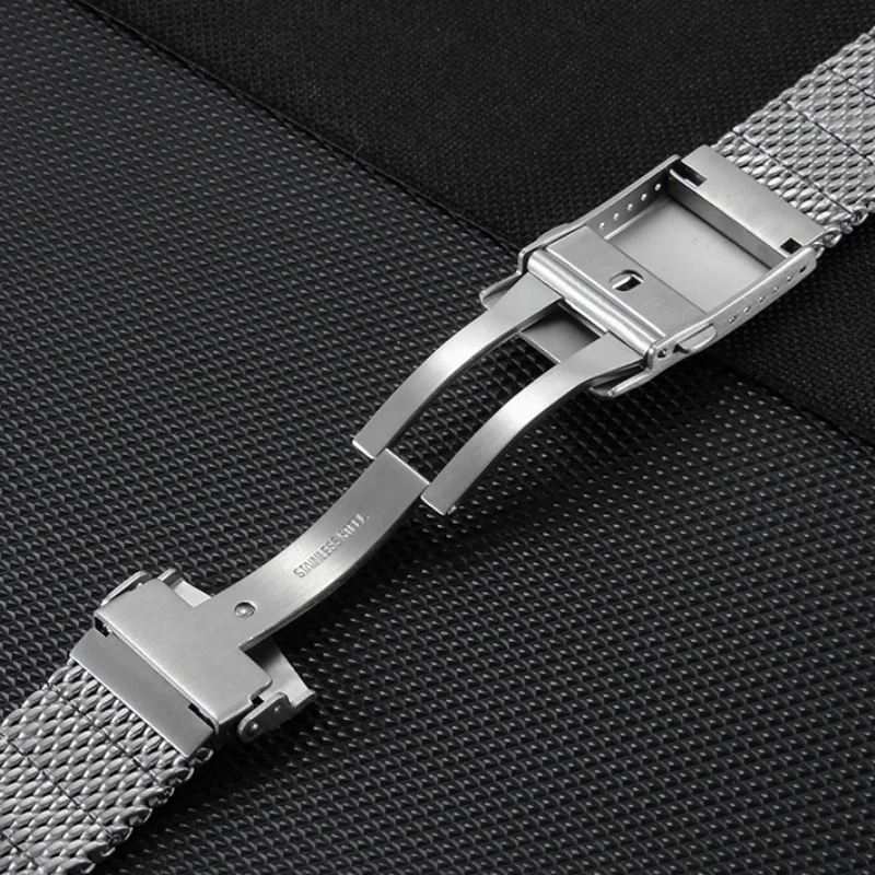 22mm Stainless Steel Milanese Watch Strap For Breitling Avenger Superocean Heritage Navitimer Blackbird watchband Bracelet view 5