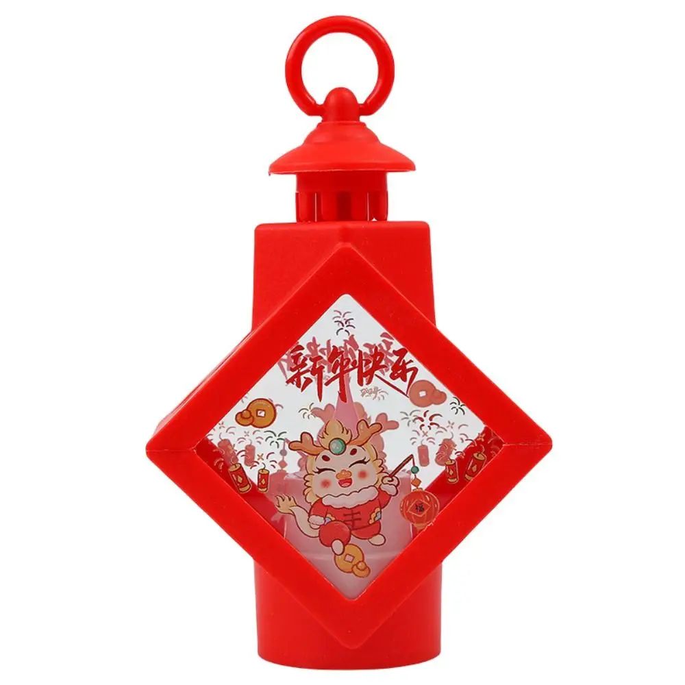 Glowing Spring Festival Wind Lantern illuminated LED New Year Handheld Lantern Chinese Hanging