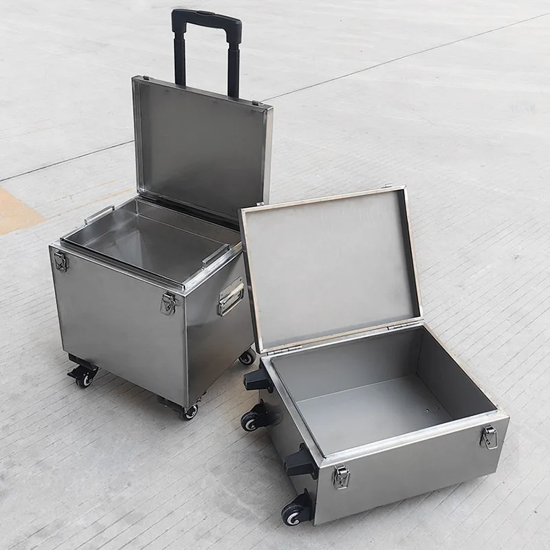 04 Stainless Steel Heavy Duty Tool Chest With Lock Waterproof Design For Truck Van Vehicle Tool Storage