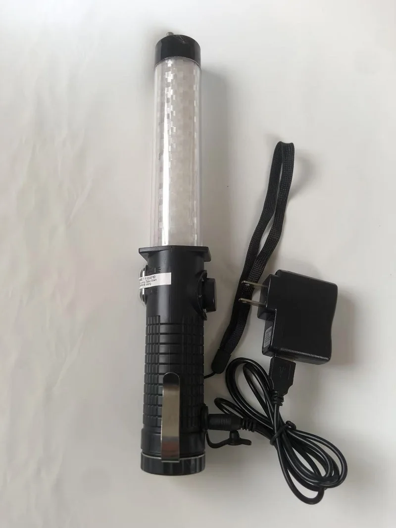 

30cm Concert Cheering Rod Red Shift Blue Flashlight Safety Beacon Sticks Emergency Magnet Signal Conductor's Wand Road Diversion