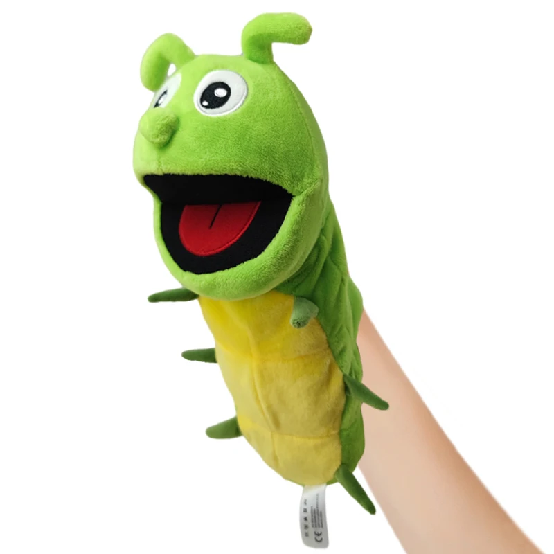 30cm série de insetos fantoche de mão dos desenhos animados formiga de pelúcia borboleta libélula joaninha abelha plushie brinquedos decoração de alta qualidade presente de aniversário